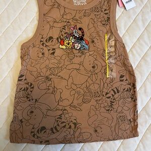 Embroidered Winnie the Pooh tank top NWT